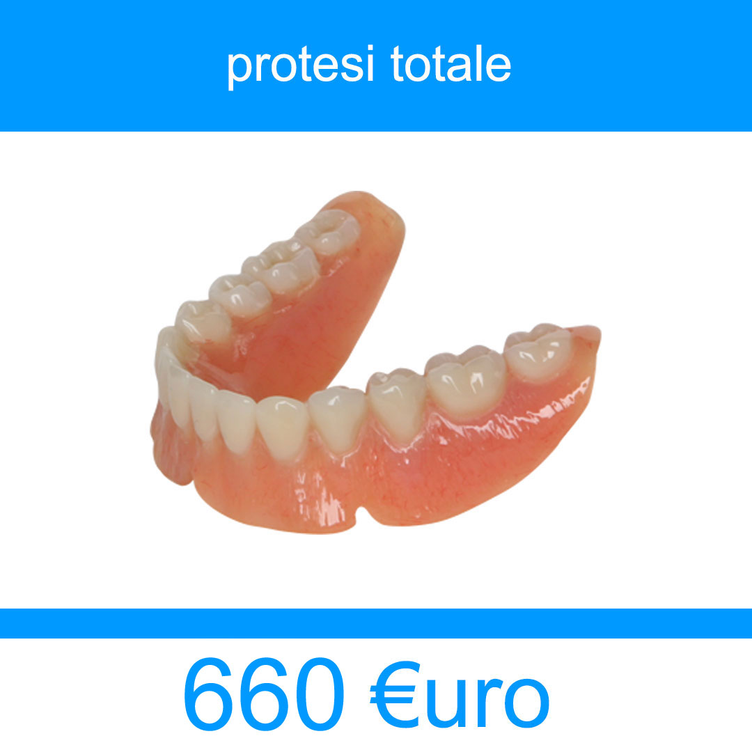 protesi dentale totale, dentiera